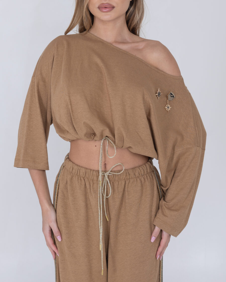 Linea Gold - Shirt con Laccio & Spille - immagine 2